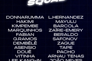 巴黎欧冠大名单：登贝莱、李刚仁、阿森西奥在列，K77未注册缺战