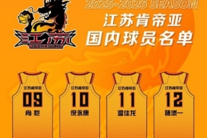 16位将士新赛季为江苏肯帝亚征战 球队将以饱满状态迎接新的挑战
