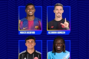 欧冠今日最佳进球候选：拉什福德、格里马尔多、乌尊、多库在列