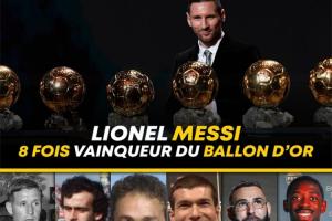 追平梅西！法国球员已8次获得金球奖，追平阿根廷金球奖数量