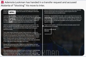 儿纯梦！卢克曼社媒指责亚特兰大阻止自己转会国米😮