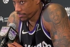 快整哭了！德罗赞谈里夫斯罚球苦笑摇头：22罚…罚球…罚球…